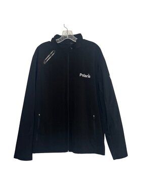 North End Sport Coat Polaris Whirlpool Logos Black Jacket Size XL